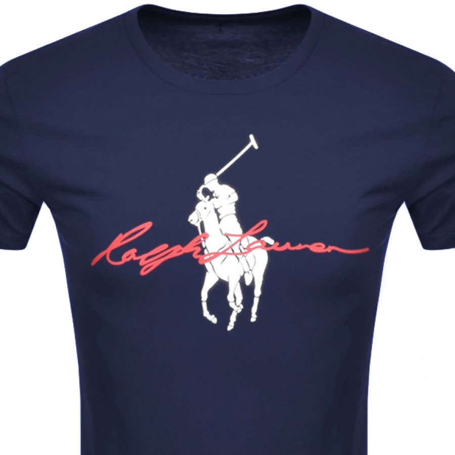 Alternative Image for ProductRalph Lauren Custom Slim Crew Neck T Shirt Navy2